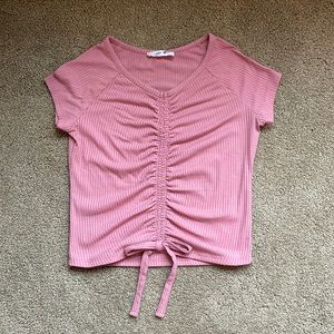 Cute pink scrunch shirt